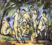 Paul Cezanne were seven men and Bath Germany oil painting artist